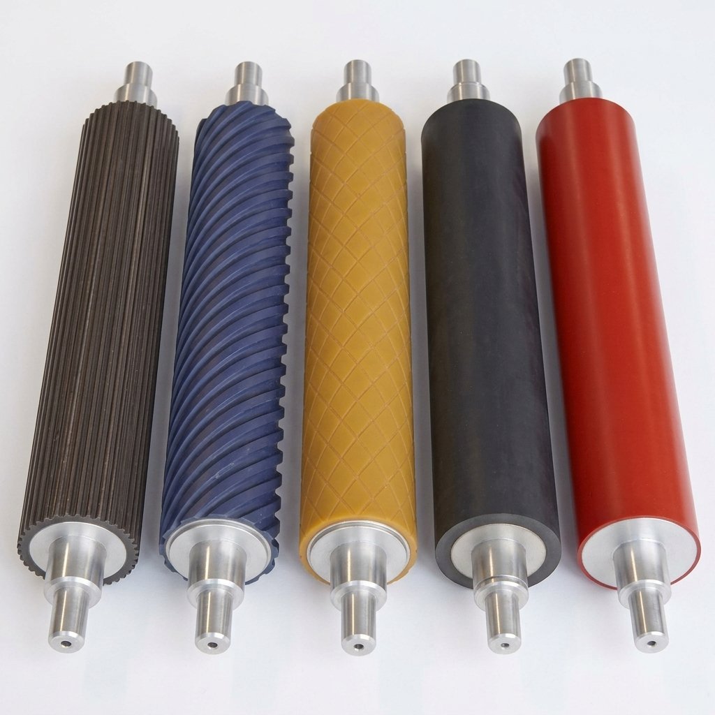 Rubberized roller