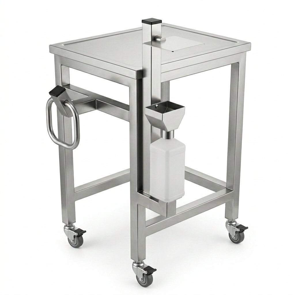 SS Printer table trolly